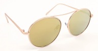 Okulary Pilotki Zlote Lustrzanki Przeciwsloneczne