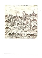 Pocztówka - Ucieczka do Egiptu II / kafel ceramiczny