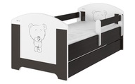 Łóżko Baby Boo Oskar 85 x 165 cm czarny