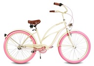 Rower miejski RoyalBi Rower miejski 28 damski różowy holenderski damka rama 20 cali koło 28 " różowy