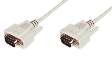 Кабель с клеммами Штекер VGA - Штекер VGA 9-контактный D-SUB 3м белый