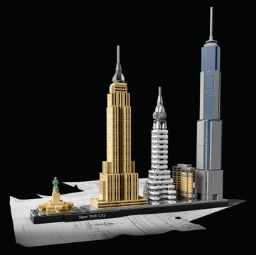 LEGO Architecture New York 21028 КИРПИЧИ + КРУЖКА + ЗАВТРАК!