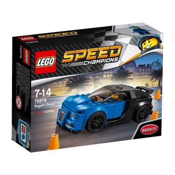 LEGO 75878 Чемпионы скорости — Bugatti Chiron. Фотографии коробки.