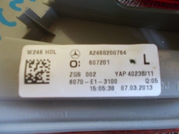 фото thumb №8, Лампа зад задня ліва mercedes b клас w246