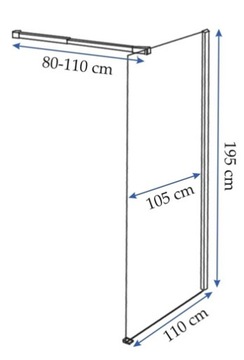 Душевая стенка AERO 110x195 ПРОГУЛКА В EASY-REA