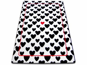 Ковер 140x190 SCANDINAVIAN HEARTS WHITE SK #GR1686