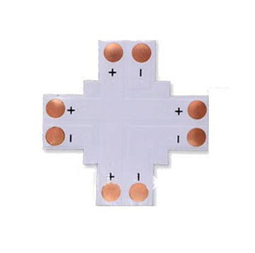 Крестовой соединитель + светодиодная лента X SMD 3528 2835 - 8мм