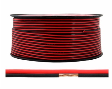 PRZEWÓD DO TAŚMY LED, KABEL GŁOŚNIKOWY 2x0.75mm