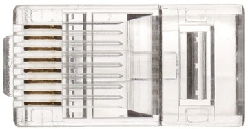 МОДУЛЬНАЯ ШТЕКЕРА RJ-45 8 ПИН 3 ЗУБЦА UTP 5e 100 ШТ.