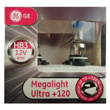 ЛАМПОЧКА GE HB3 MEGALIGHT ULTRA +120% НАБОР ИЗ 2 ШТ.