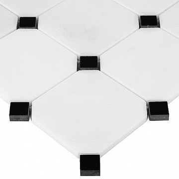 Мозаика DUNIN MOSAICS Pure B&W OCTAGON 100