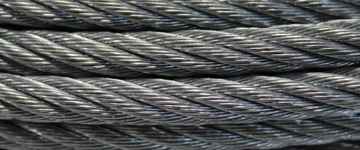 lina stalowa z hakiem HS - 6mm x 20m 2,60t 6x19