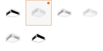 HORUS 35 белый минималистичный потолочный светильник для кухни и спальни Sollux LED