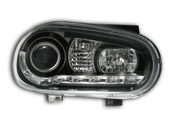 фото thumb №3, Лампы dayline vw golf 4 98-04 чёрный фары