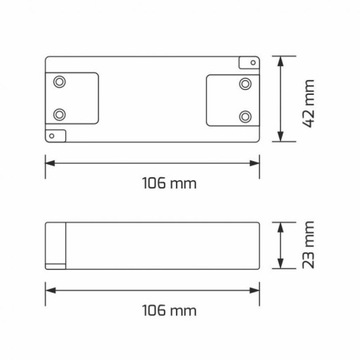 Układ zasilający zasilacz LED 16W 12V rozdzielacz