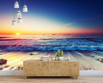 3D обои море пляж корабли 368x254 F00264