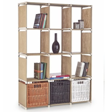 Книжный шкаф METRO Beige 105x29x142 см - практичность и стиль