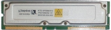 RIMM 512MB 16bit ECC 512 MB RAMBUS RDRAM