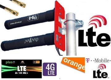 Антенна LTE 4G MIMO DUAL 30 дБи ZTE HUAWEI SMA 2x20 м