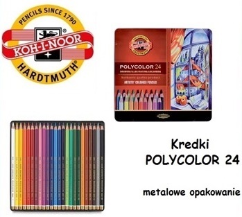 Мелки KOH-I-NOOR POLYCOLOR 24 цвета 3824 кассеты