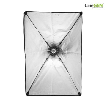 2x lampa SOFT BOX 50x50 cm ŻARÓWKA 85W STATYW