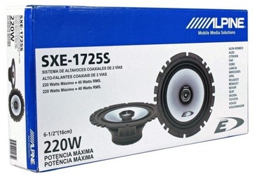 КОЛОНКИ ALPINE SXE-1725S МОЩНОСТЬ RMS40W MAX220W 165мм