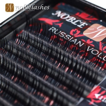 РУССКИЕ ОБЪЕМНЫЕ ресницы 0,12 С+ 11мм NOBLE LASHES