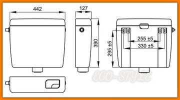 Унитаз Смыв с низким смывом 3/6 л UNI DUAL A93 AlcaPLAST alcadrain