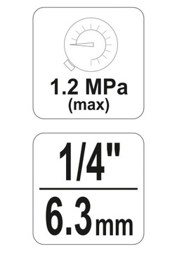 Редуктор давления воздуха с манометром 1/4 YATO