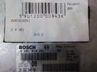 фото thumb №1, Бортовой компьютер peugeot 406 2.0 hdi bosch 0281010251