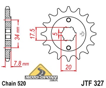 Комплект привода Honda XL 125 VARADERO X-Ring MOC+