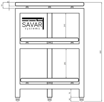 Аудиостол SAVAR Systems - SLIM F3 3S/30-AC