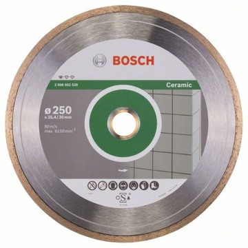 ДИСК BOSCH АЛМАЗНЫЙ 250x25,4 ПОЛНАЯ КЕРАМИКА