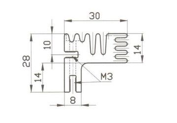 РАДИАТОР PR234/30/SE ALUTRONIC 30мм цена за 2 шт.