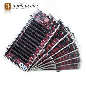 РУССКИЕ ОБЪЕМНЫЕ ресницы 0.10D 10мм NOBLE LASHES