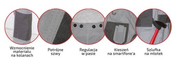 БРЮКИ ЗАЩИТНЫЕ РАБОЧИЕ DEDRA L/52 BH3SP-L