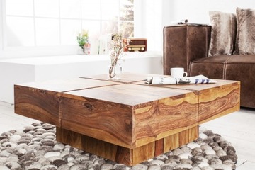 BOLT TABLE Журнальный столик 80см EXOTIC SHEESHAM МАССИВ ДЕРЕВА