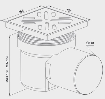 Сифон Rawiplast 110 мм