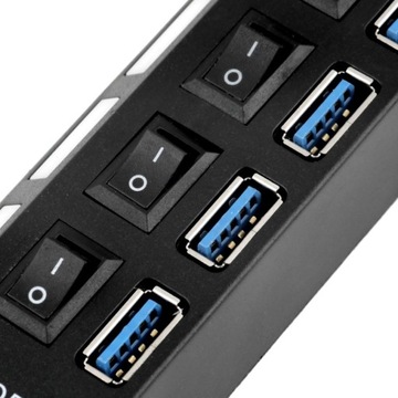 -25% РАЗДЕЛИТЕЛЬ-ХАБ 4x РАЗДЕЛИТЕЛЬ USB 3.0 5 ГБ/с