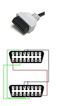 Адаптер MES для ELM KKL MultiEcuScan alfaOBD тип 6