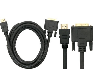 Kabel HDMI - DVI 3,0 m pozłacane końcówki