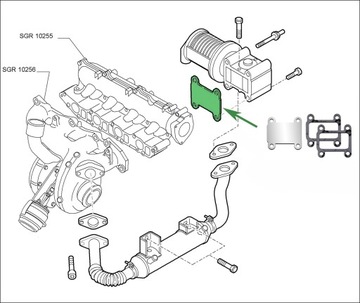 Заглушка EGR FIAT Croma Stilo LANCIA Thesis 2.4JTD