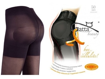 GATTA rajstopy BYE CELLULITE 50den 5-XL nero