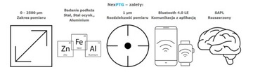 NexPTG Профессиональный толщиномер краски PRODUKT PL прецизионное применение