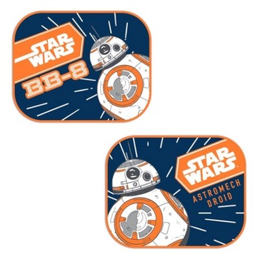 ZASŁONKI NA BOCZNE SZYBY - STAR WARS BB8