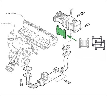 Заглушка EGR 1.9 TiD SAAB 9-3 9-5 150KM Z19DTH