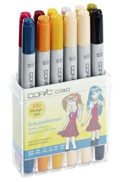 Маркеры COPIC Ciao для школьной одежды, 12 шт.