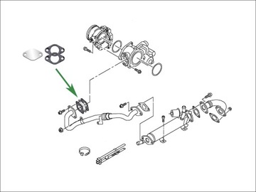 Заглушка EGR VW Scirocco Sharan 1.6 2.0 TDi CR 2 с Common Rail gen.