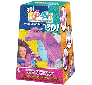 3D ИГРУШКА ДРАКОН ПЛАСТИКОВАЯ 38041