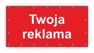 Baner reklamowy - reklama, plandeka, 100X50 cm 24h